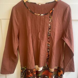 Poly Cotton Spicy Top Sz L